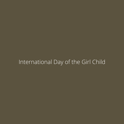 11th October is the international Day of the Girl Child🤍