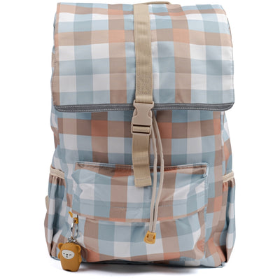 Fabelab Backpack - Large - Cottage Blue Checks Bags & Backpacks Multi Print