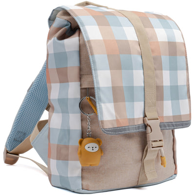 Fabelab Backpack - Small - Cottage Blue Checks Bags & Backpacks Multi Print