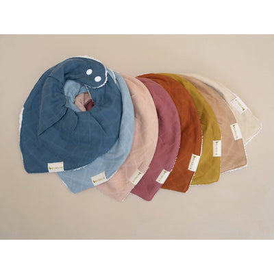 Fabelab Bandana Bib - Cottage Blue - 2 pack Bibs Cottage Blue