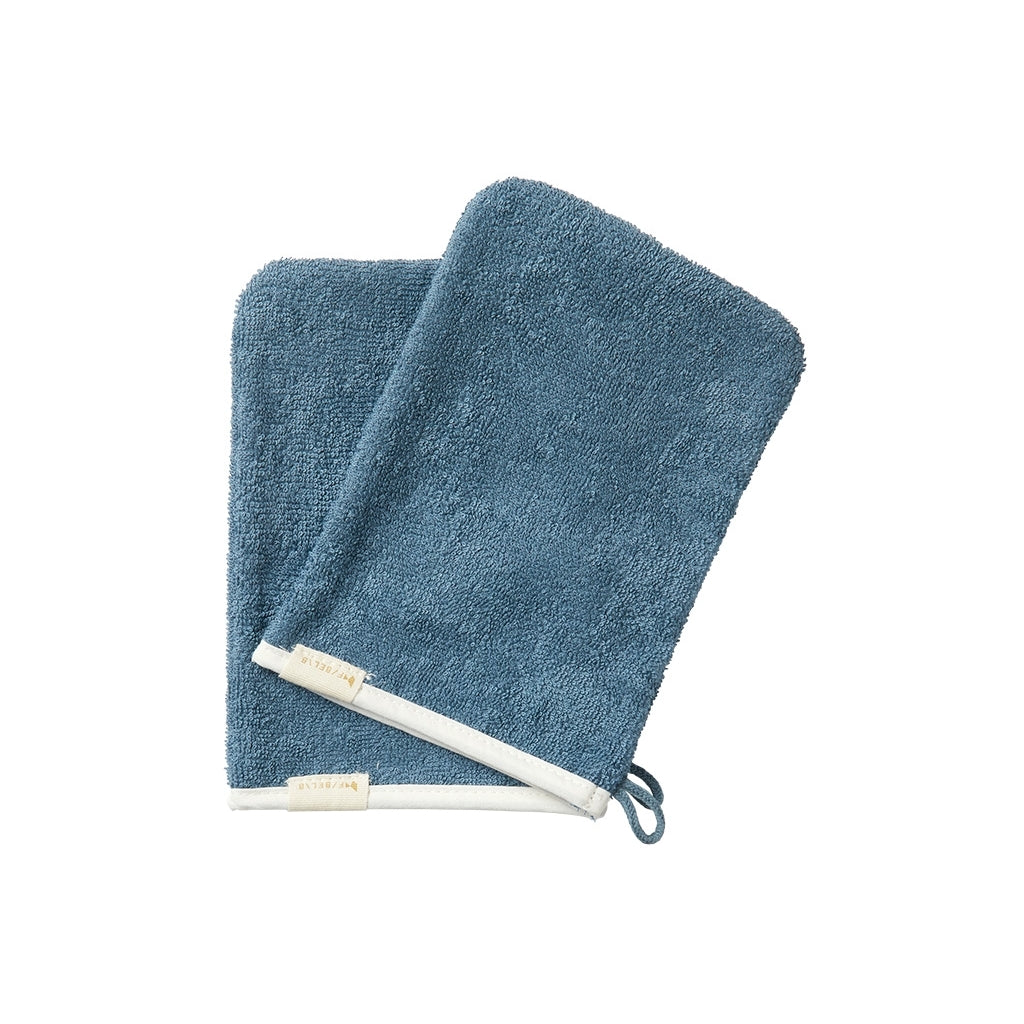 Fabelab Bath Mitts - 2 pack Bathrobes & Towels Blue Spruce