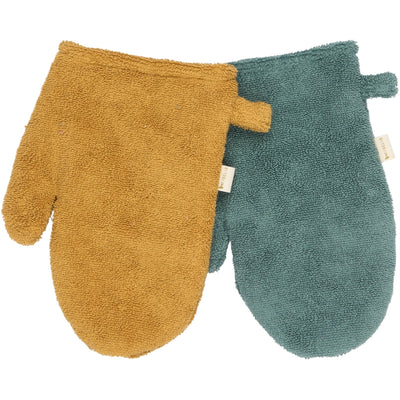 Fabelab Bath Mitts - 2 pack - Bear and Bunny Bathrobes & Towels Wood Thrush