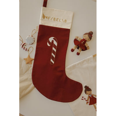 Fabelab Christmas Stocking Red Decoration Cabernet