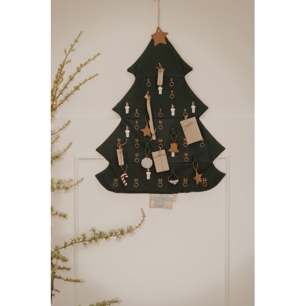 Fabelab Christmas Tree Wall Calender Decoration Seedpearl EMB