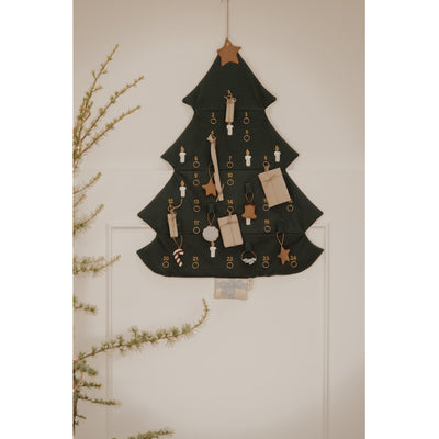 Fabelab Christmas Tree Wall Calender Decoration Seedpearl EMB