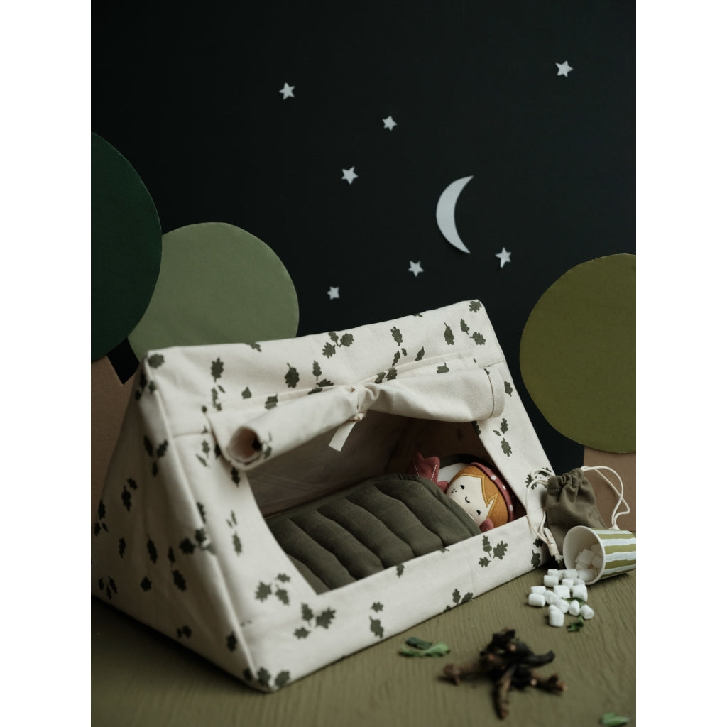 Fabelab Doll Tent - Oak Leaves Dolls Multi Print