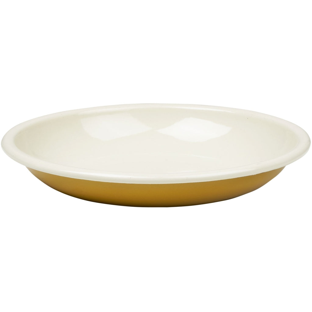 Fabelab Enamel Plate - Ochre - 2 pcs Tableware Ochre