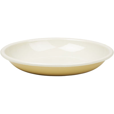 Fabelab Enamel Plate - Pale Yellow - 2 pcs Tableware Pale Yellow