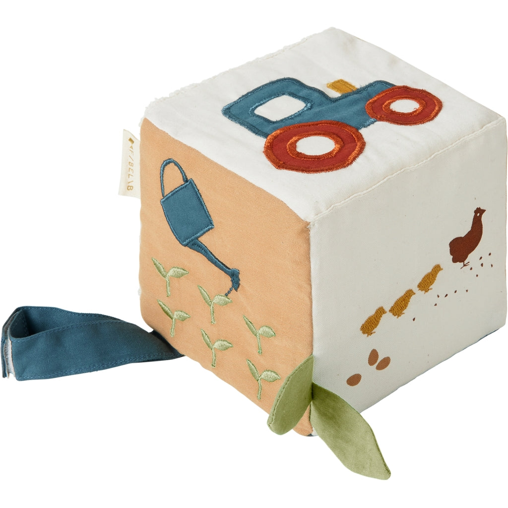 Fabelab Fabric Cube - Little Farm Baby Toys Multi Colours