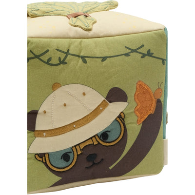 Fabelab Fabric Cube - Safari Baby Toys Seedpearl