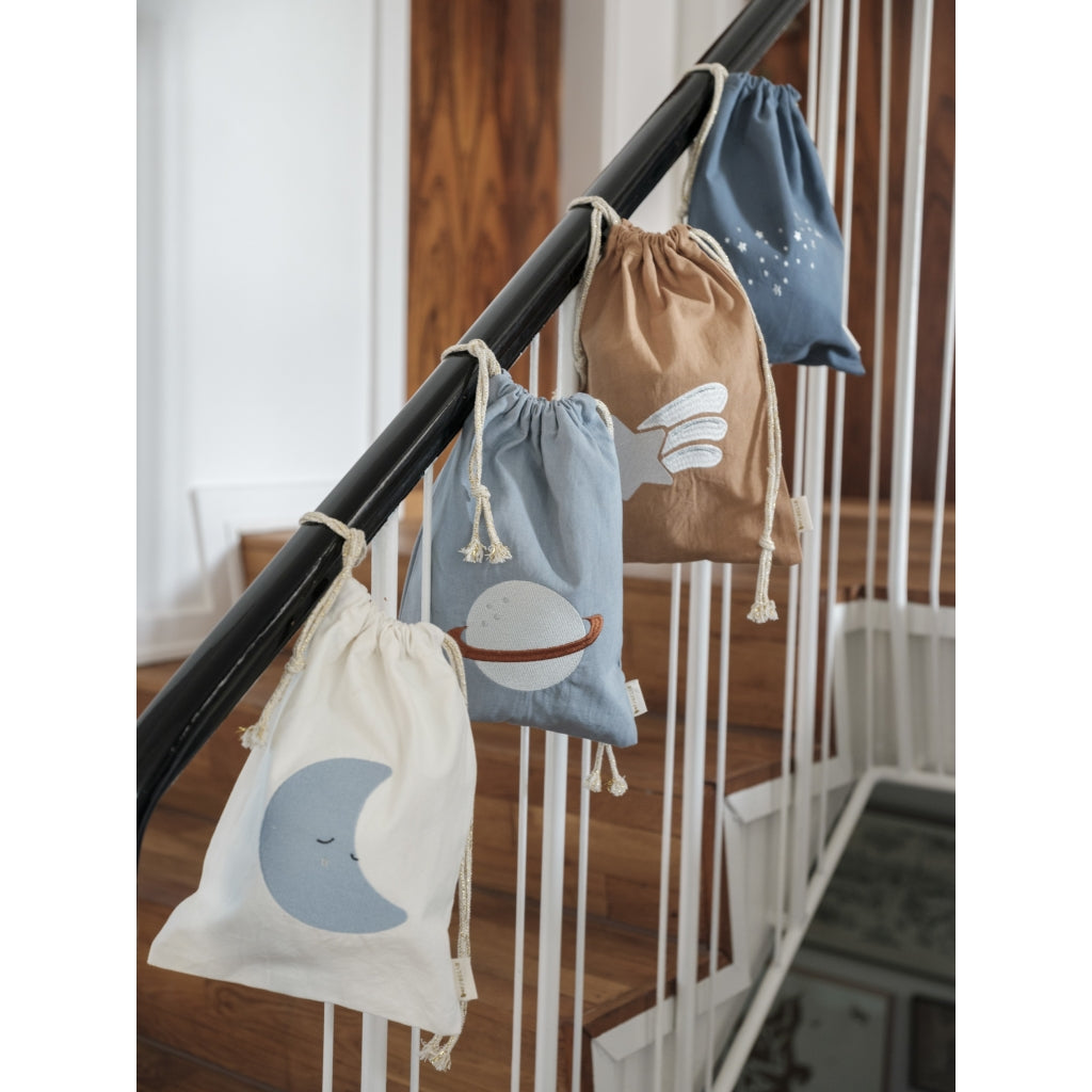 Fabelab Gift Bag - Planet embroidery - Cottage Blue Decoration Birch