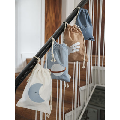 Fabelab Gift Bag - Planet embroidery - Cottage Blue Decoration Birch