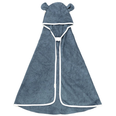 Fabelab Hooded Baby Towel - Bear - Blue Spruce Bathrobes & Towels Blue Spruce