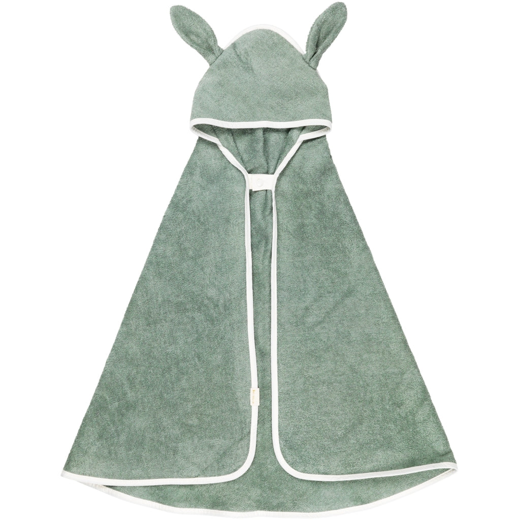 Fabelab Hooded Baby Towel - Bunny - Eucalyptus Bathrobes & Towels Eucalyptus
