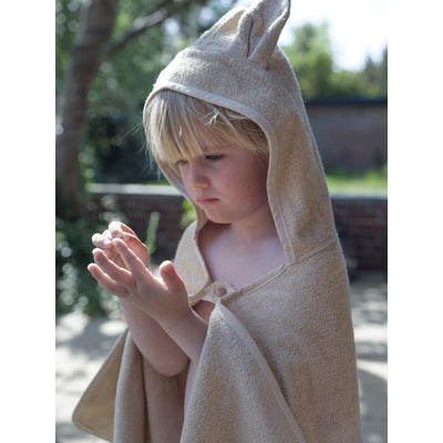 Fabelab Hooded Junior Towel - Bunny - Wheat Bathrobes & Towels Wheat
