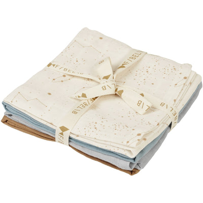 Fabelab Muslin - Galaxy - 4 pack Swaddles & Muslin Cloths Cottage Blue