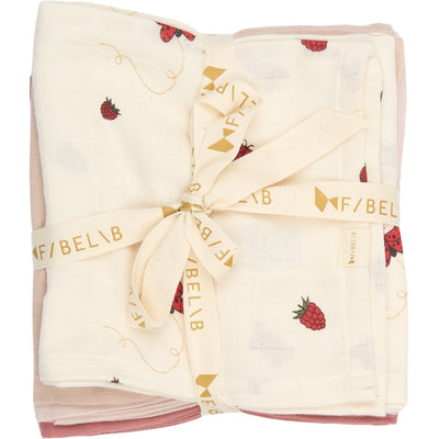 Fabelab Muslin 4-pack - Into The Garden Swaddles & Muslin Cloths Ash Rose