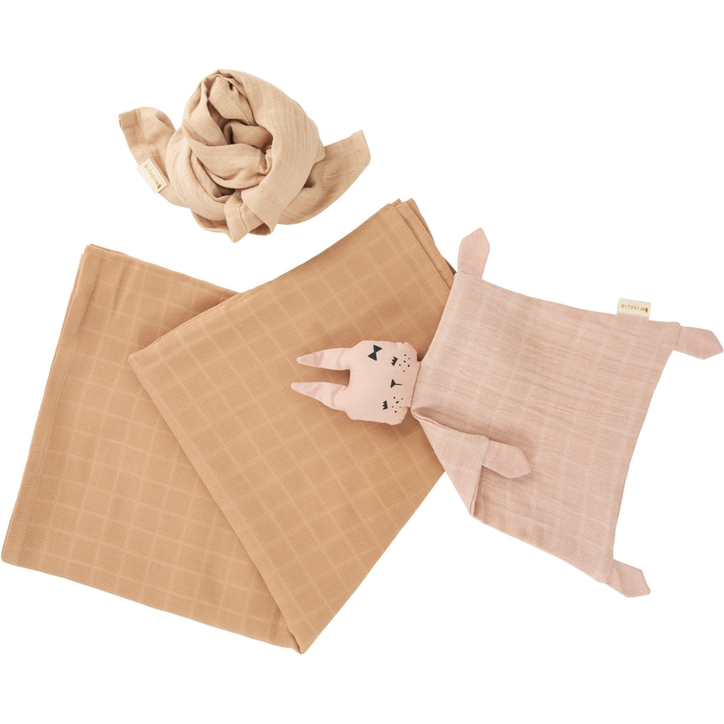 Fabelab Newborn Baby Gift Box - Wheat Mix Cuddles & Comforters & Teethers Multi Colours