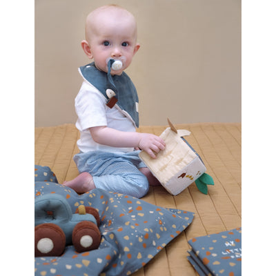 Fabelab Pacifier Strap - Blue Spruce Mix - 2 pack Cuddles & Comforters & Teethers Multi Colours