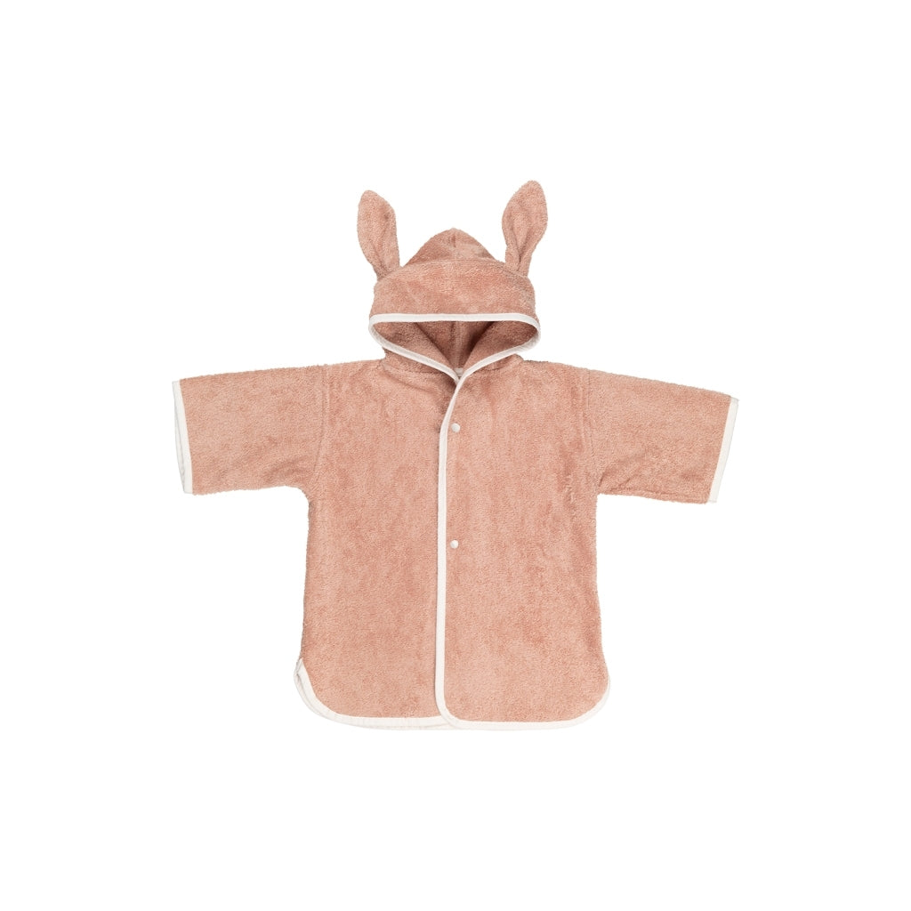 Fabelab Poncho-robe - Baby - Bunny - Old Rose Bathrobes & Towels Old Rose