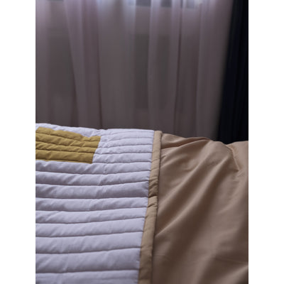 Fabelab Quilted Blanket Graphic - Caramel mix Blankets Caramel