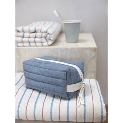 Fabelab Quilted Toiletry Bag - Chambray Blue Spruce Toiletry Bags Blue Spruce