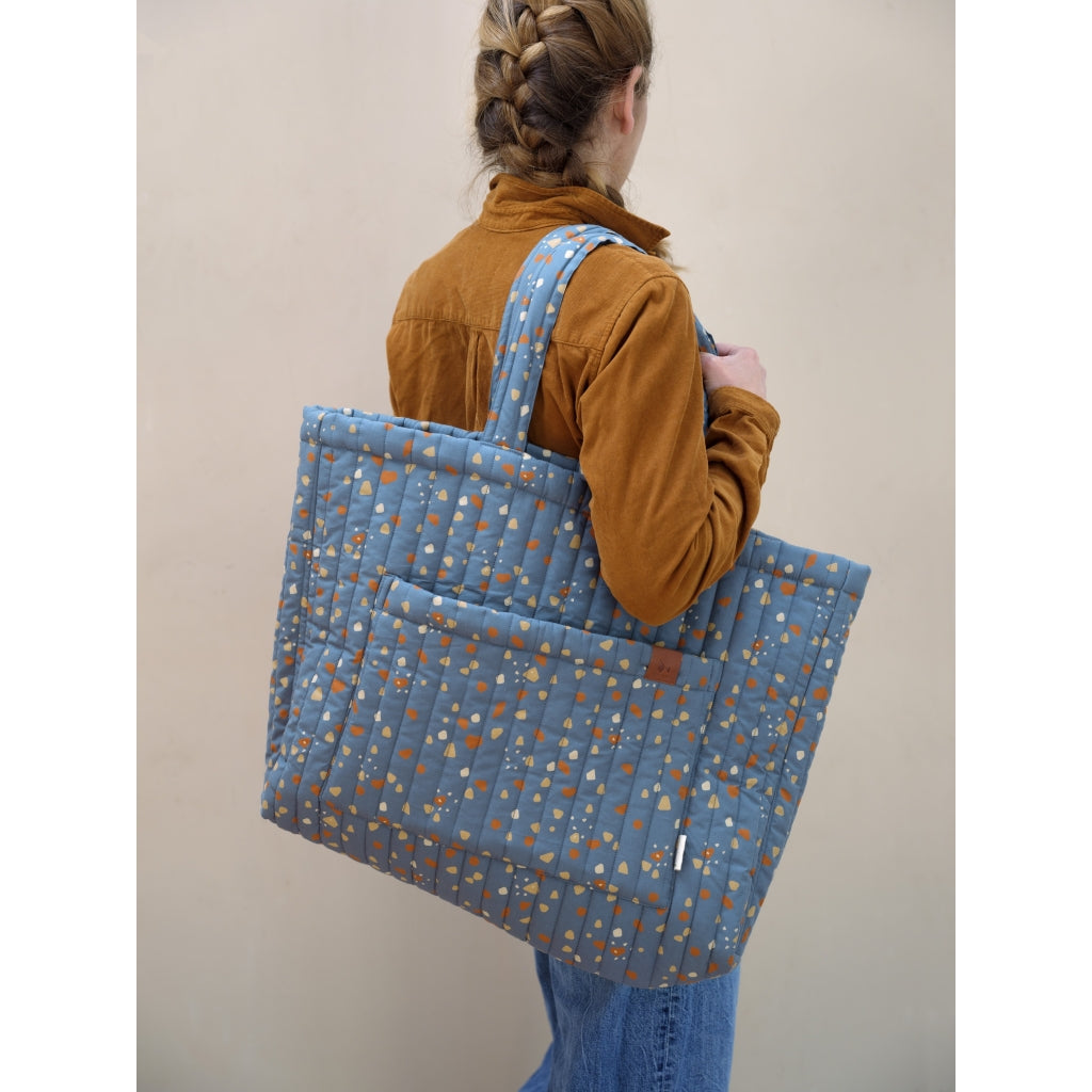 Fabelab Quilted Tote Bag - Cobblestone Bags & Backpacks Blue Spruce
