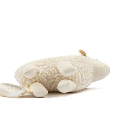 Fabelab Rattle - Sheep Sam Teddies Natural (unbleached cotton)