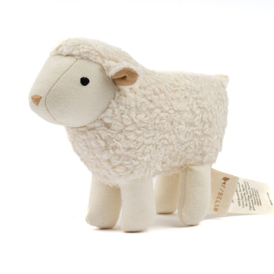 Fabelab Rattle - Sheep Sam Teddies Natural (unbleached cotton)