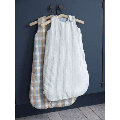 Fabelab Sleeping bag - Cottage Blue Stripes 0-6M Sleeping Bags Cottage Blue