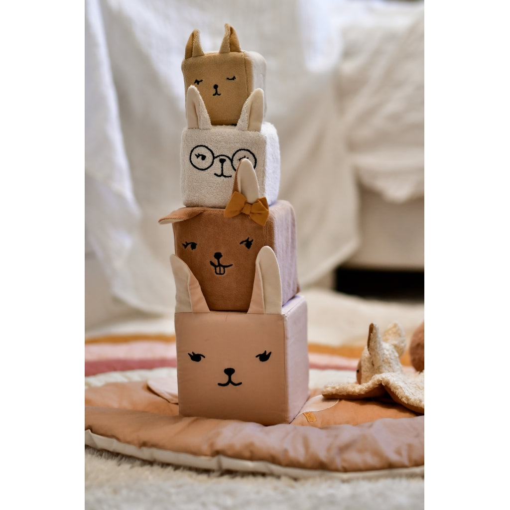 Fabelab Soft Blocks - Bunnies Baby Toys Multi Colours