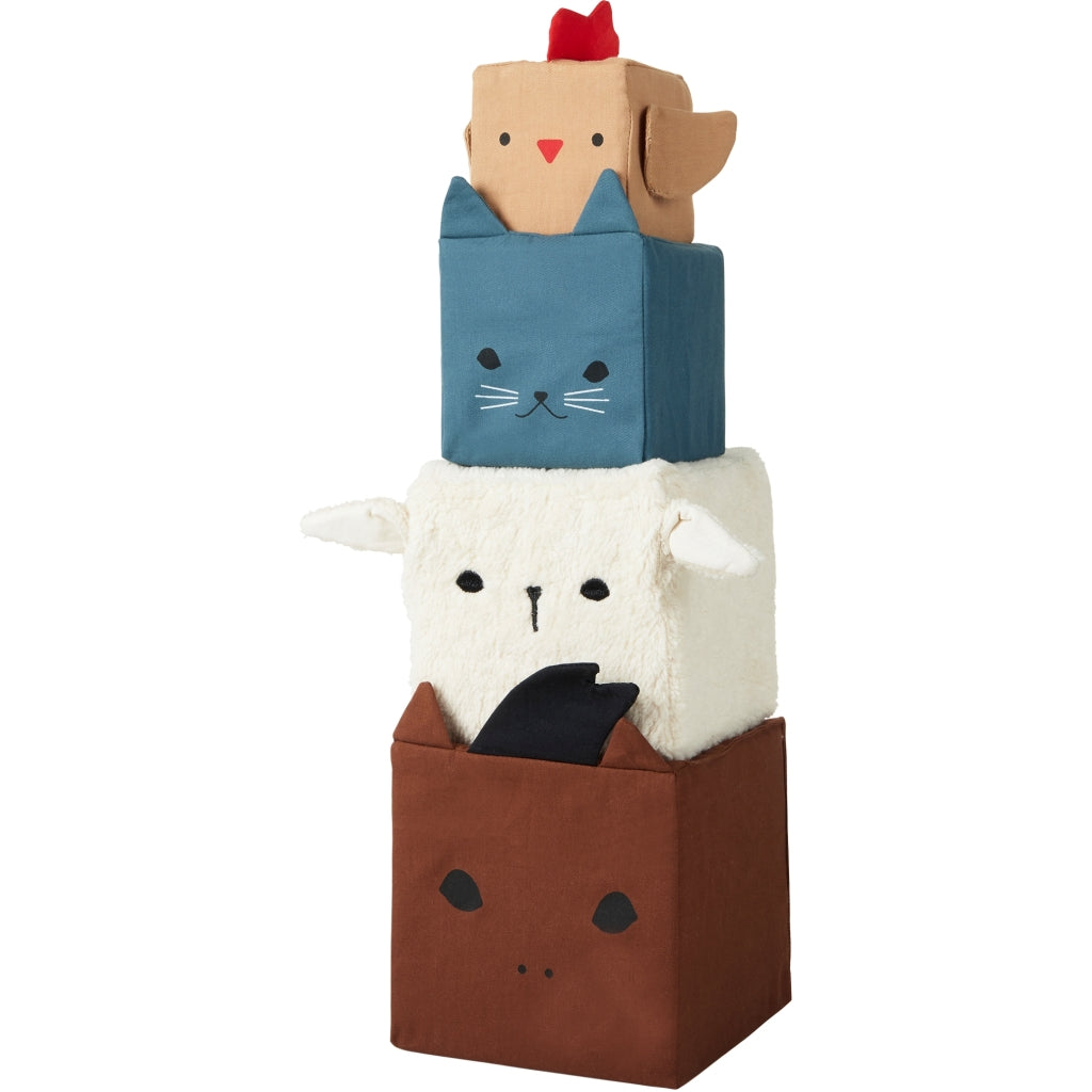 Fabelab Soft Blocks - Farm Animals Baby Toys Multi Colours