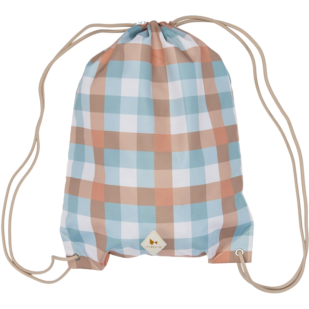 Fabelab - String Bag - Cottage Blue - Checks