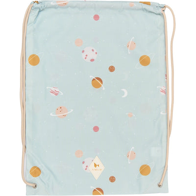 Fabelab String Bag - Planetary - Cottage Blue Bags & Backpacks Multi Print