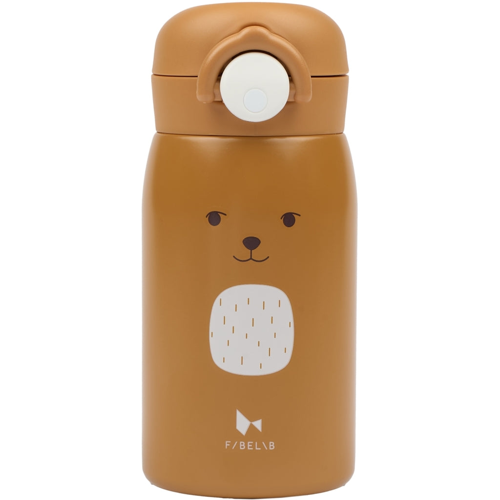 Fabelab Water bottle - Small - Bear - Ochre Water Bottles Ochre