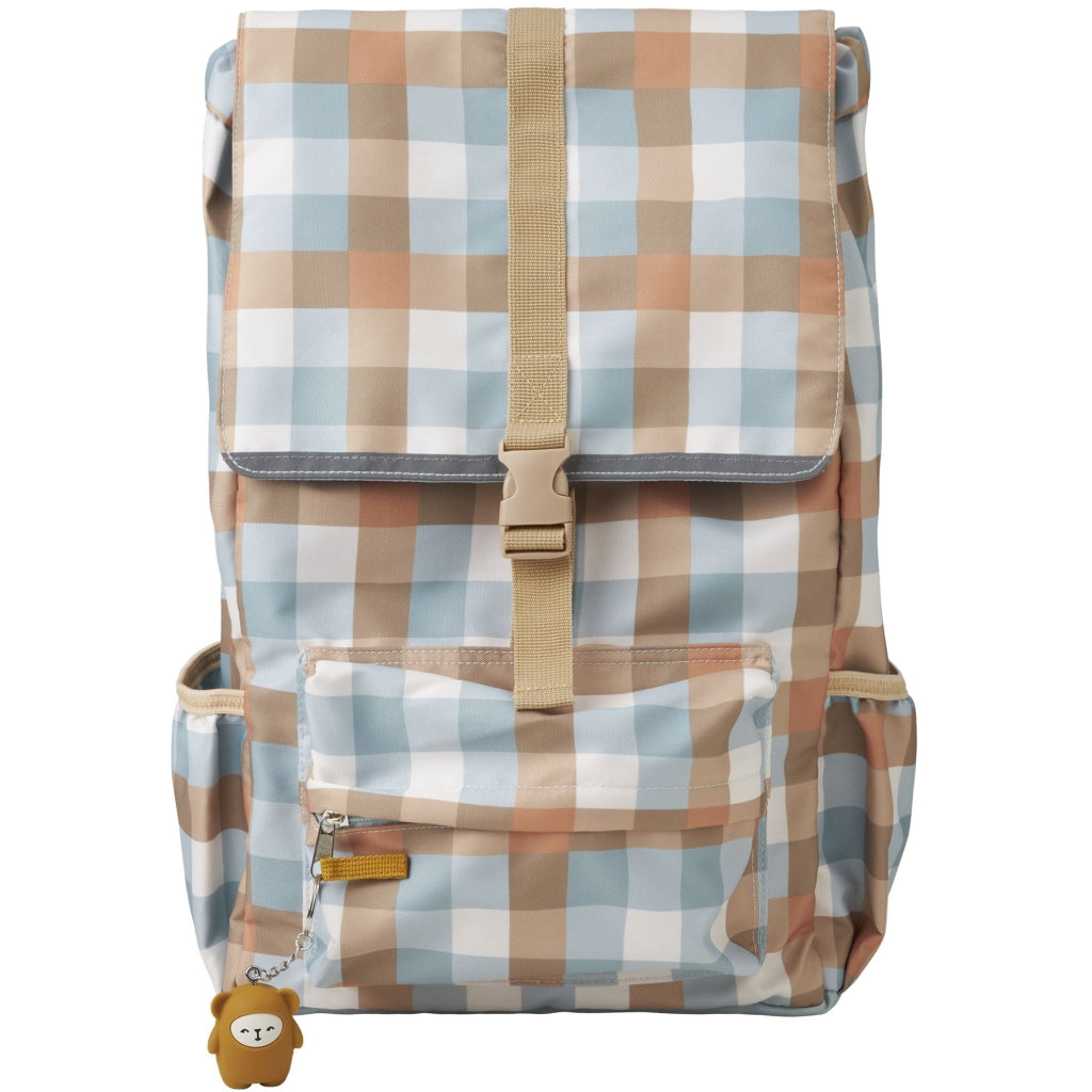 Fabelab Backpack - Large - Cottage Blue Checks Bags & Backpacks Multi Print
