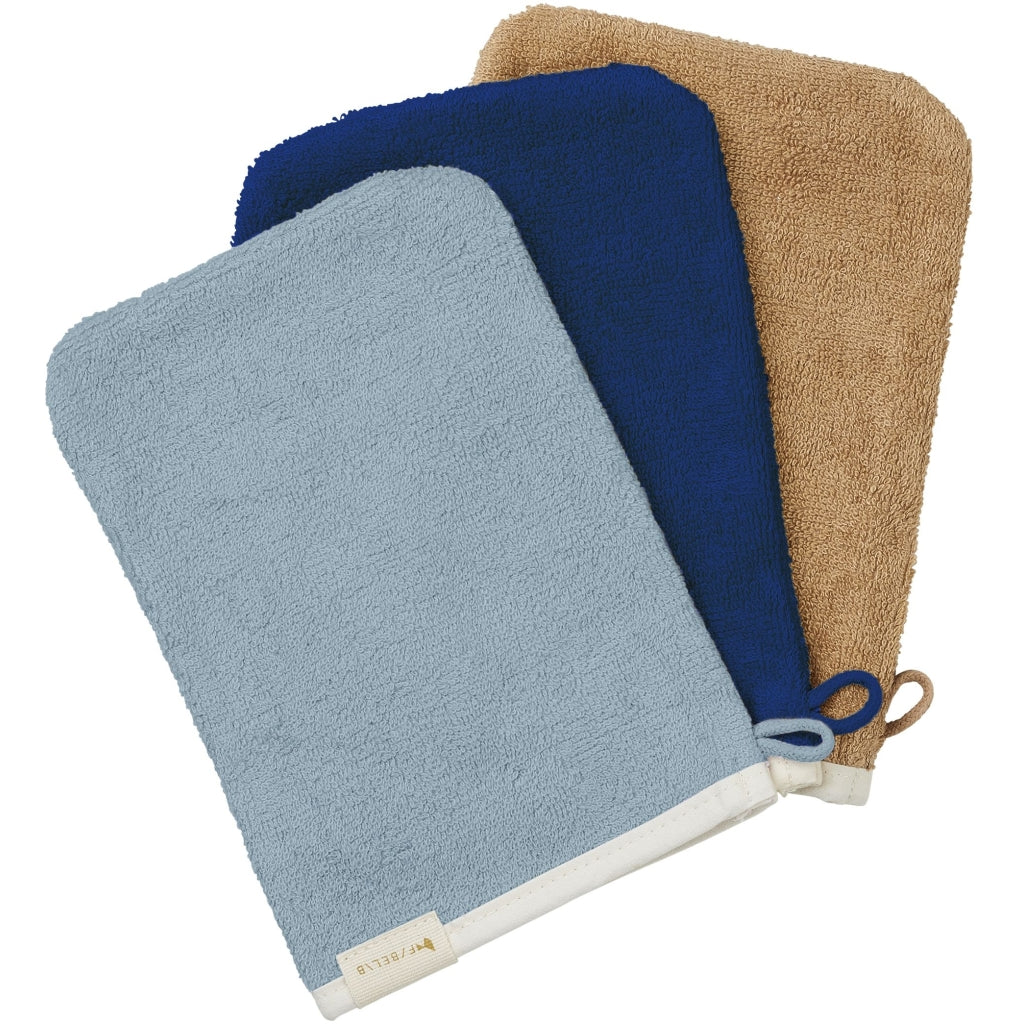 Fabelab Bath Mitts - Galaxy - 3 pack Bathrobes & Towels Cottage Blue