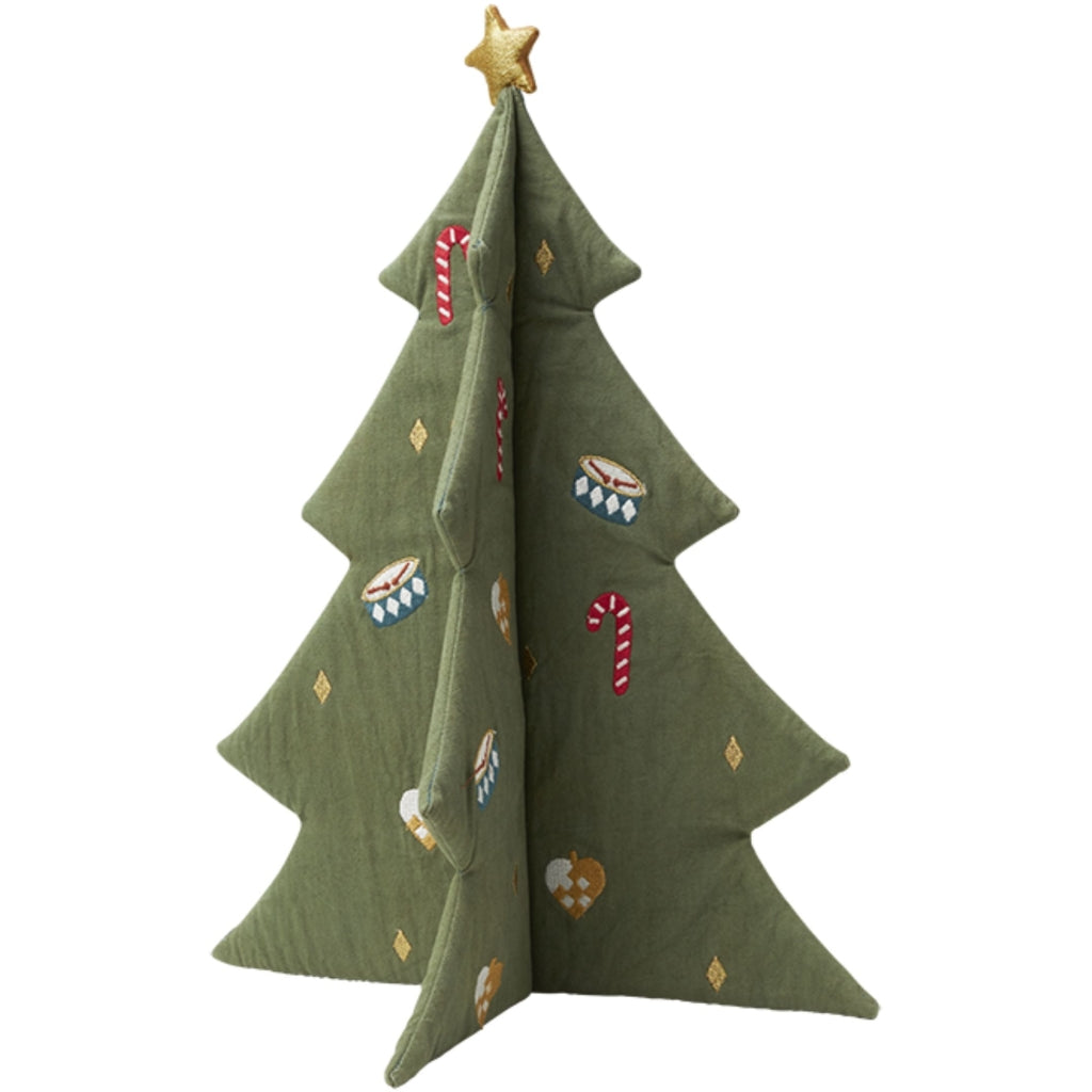 Fabelab Christmas Tree embroidered - green Decoration Eucalyptus