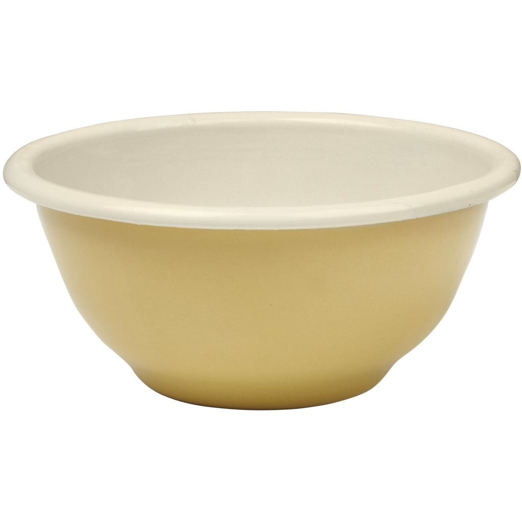 Fabelab Enamel Bowl - Pale Yellow - 2 pcs Tableware Pale Yellow