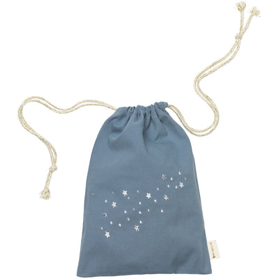Fabelab Gift Bag - Starry Night embroidery - Blue Spruce Decoration Caramel