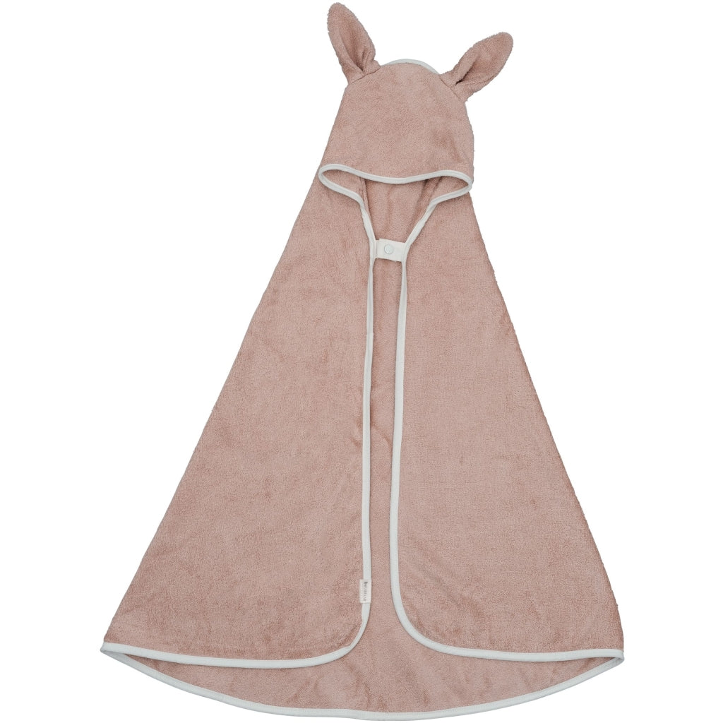 Fabelab Hooded Baby Towel - Bunny - Old Rose Bathrobes & Towels Old Rose