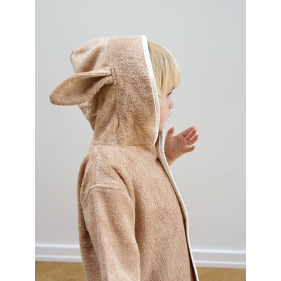 Fabelab Poncho-robe - Baby - Bunny - Old Rose Bathrobes & Towels Old Rose